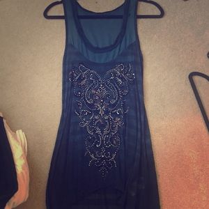 Miss me medium teal blouse