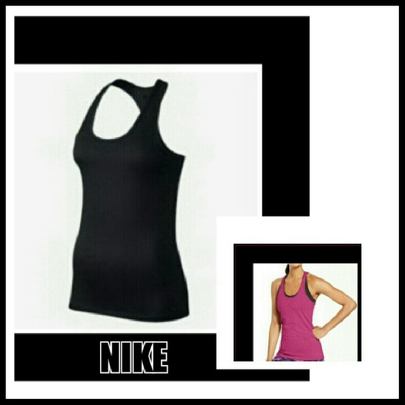 Nike Tops - BLACK NIKE DRI FIT RACER BACK TOP