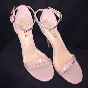Beautiful nude strap heels