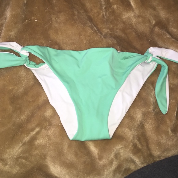 reversable teal/white bikini bottoms ~cheeky~