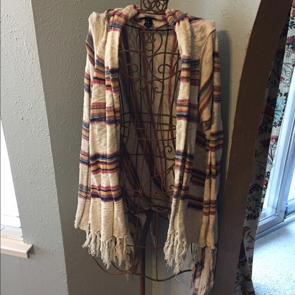 Multi-Colored Striped Cardigan, F21