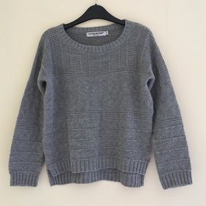 Grey crew neck sweater