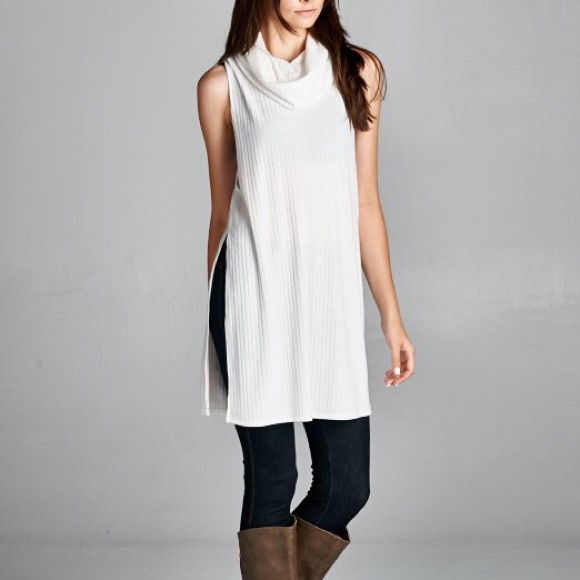 Bare Anthology Tops - LAST ONE "Echo" Cowl Neck Sleeveless Top