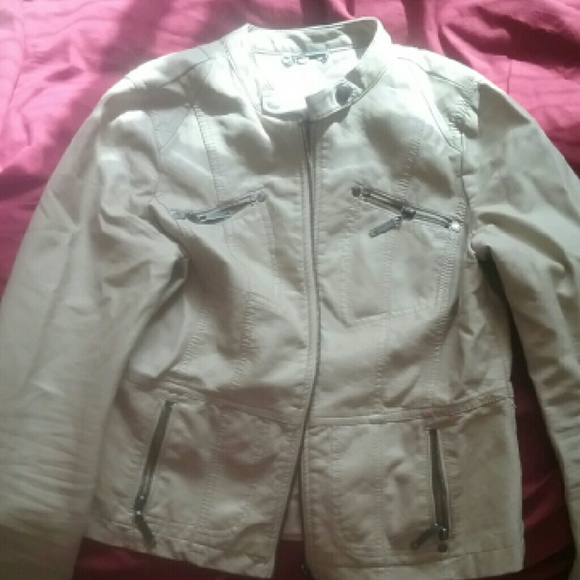 Khaki motorcycle jacket