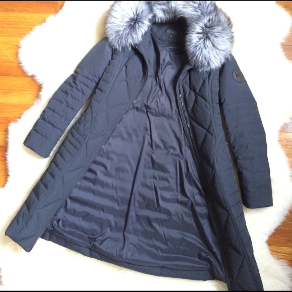 Maximillian down fill fur collar coat - Picture 3 of 8