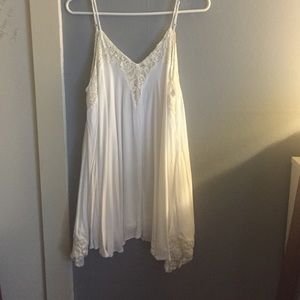 White mini dress