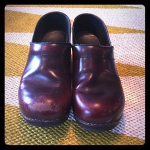 Red Dansko Clogs