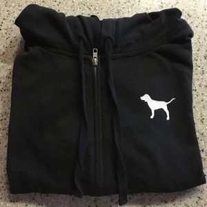 Vs pink zip up hoodie