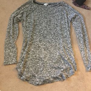 Grey long sleeve top