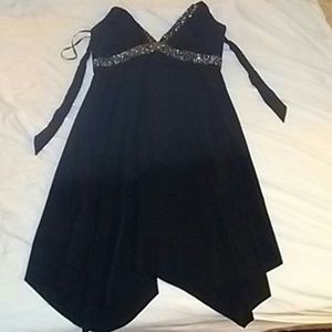 Pretty black halter dress!