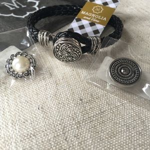 Set of 3 Charms & Bracelet from Magnolia and Vine.