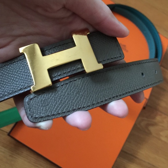 Preloved Authentic Hermes Belt 24mm Riversible - Picture 3 of 4