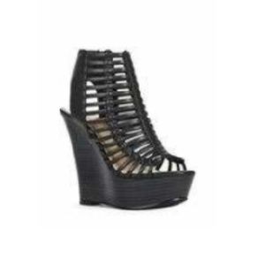Brand new black wedge heel