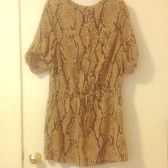 Snake print tunic