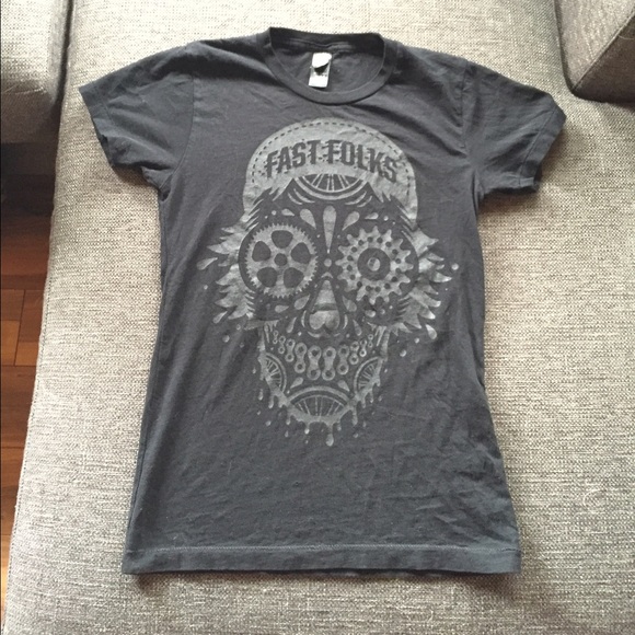 💥sold in bundle💥Sugar skull bike shirt