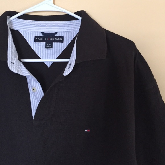 Men's XL black Tommy Hilfiger polo