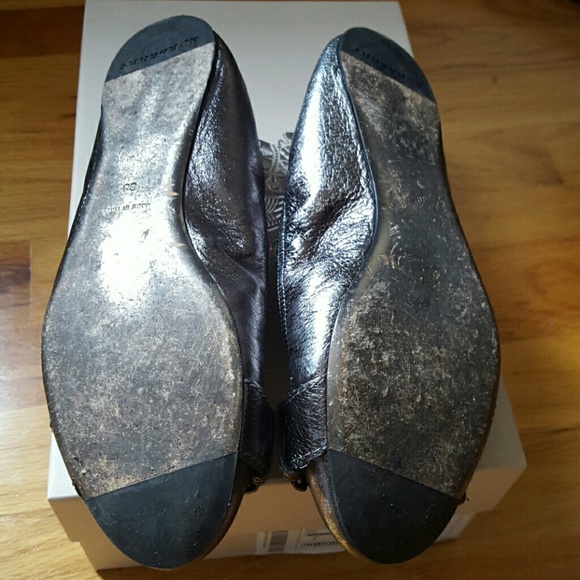 Burberry gray leather ballerina flats size 6 - Picture 4 of 4