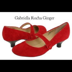 🎉FINAL PRICE🎉 Red suede Mary Jane style shoes