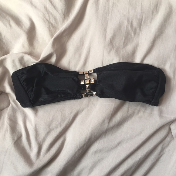 Studded bandeau bathing suit top - Picture 1 of 2