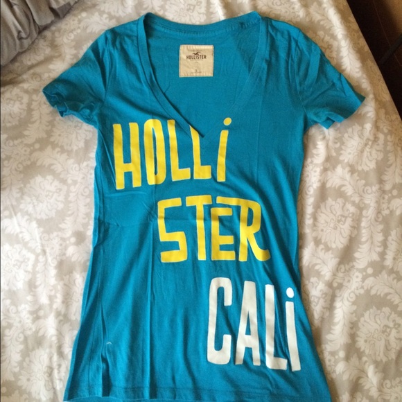 Bright Blue Hollister Tee