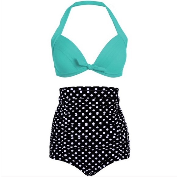 Last one! Retro high waisted bikini
