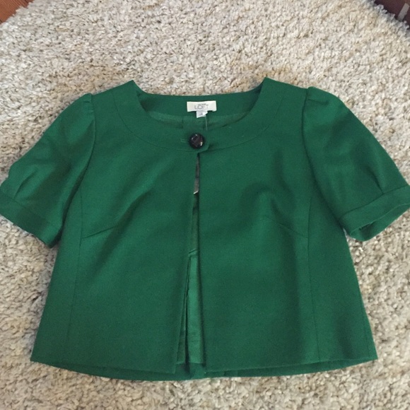 Green blazer. Ann Taylor Loft. Sz 2.