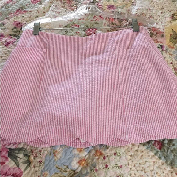 Seersucker skirt
