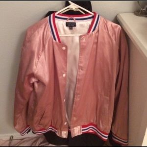 Topshop satin bomber jacket