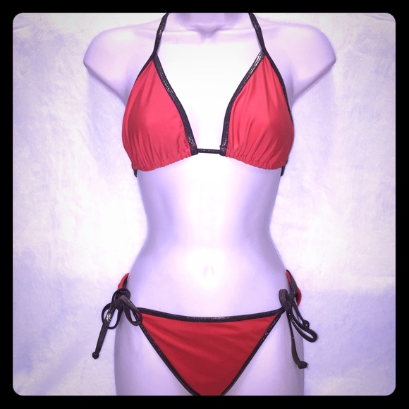 Buy b4 Gone! Garage Sale! Bikini w black/gold trim