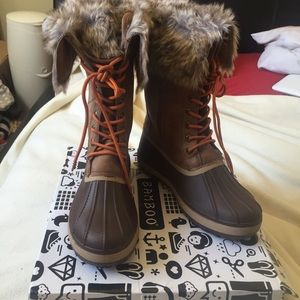 Bamboo Fur Snow Boots