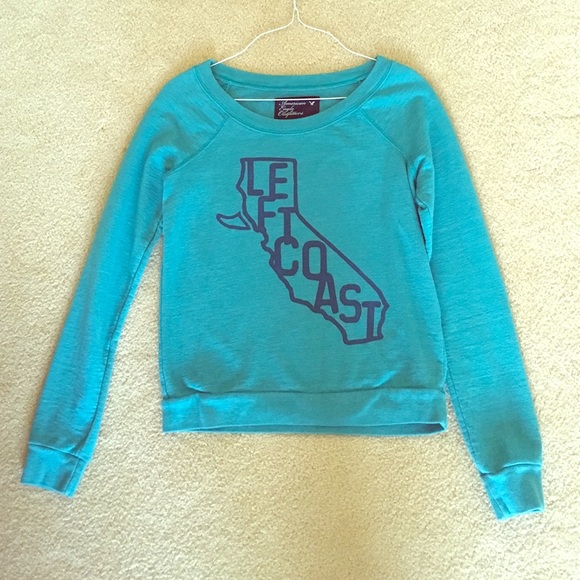 Teal and Navy American Eagle Shirt