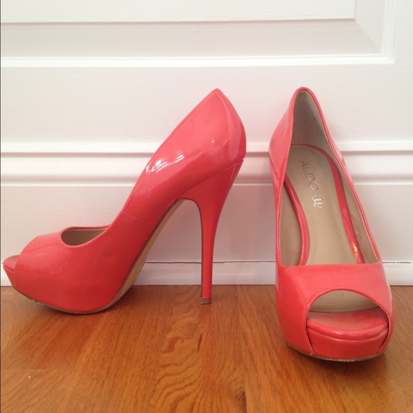 ALDO coral high heel
