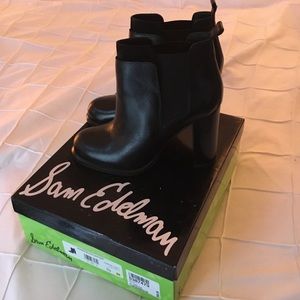 Sam Edelman Black Kenner Booties size 10 Brand New