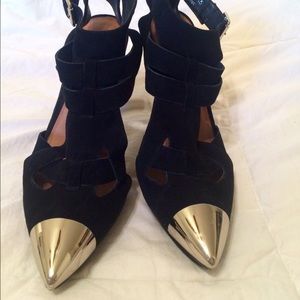 Jeffrey Campbell "Don't Even" suede strappy heels