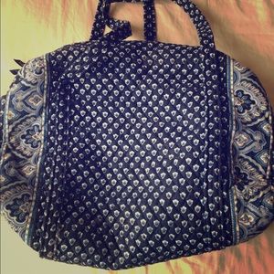 Vera Bradley blue paisley duffel