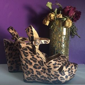Leopard Print Platform Shoes