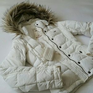 HOLLISTER DOWN JACKET WITH REMOVABLE HOOD