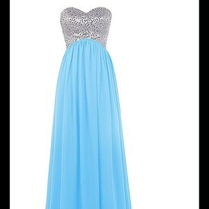 #*Price Firm*NWT Blue Prom Dress