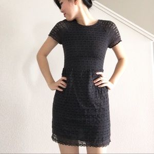 Free People Black Lace Mini