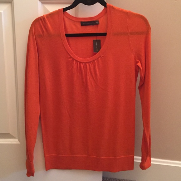 NWT Orange long sleeve sweater!!