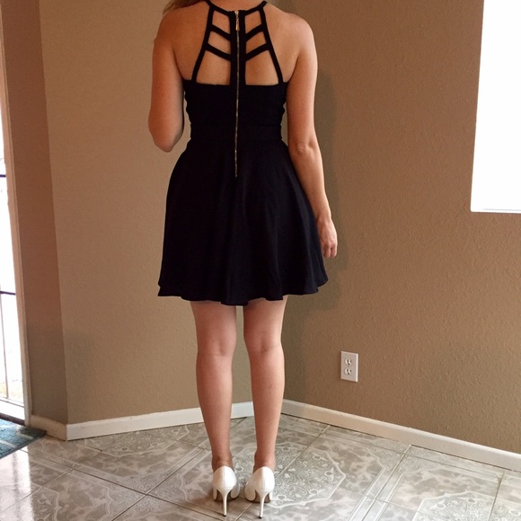 Black Caged Bustier Dress (LAST LARGE!) - Picture 3 of 4
