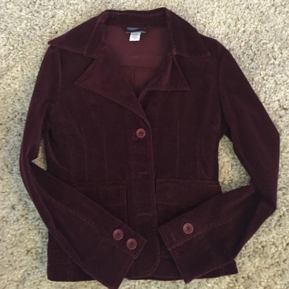 Burgundy corduroy jacket/blazer. Sz. M.