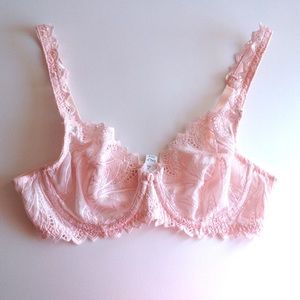 New- Lace Pastel Pink Bali Bra (36B)