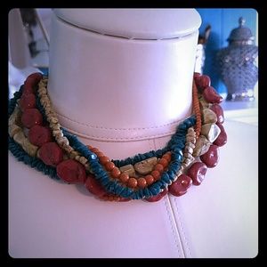 Gorgeous multicolored stone necklace