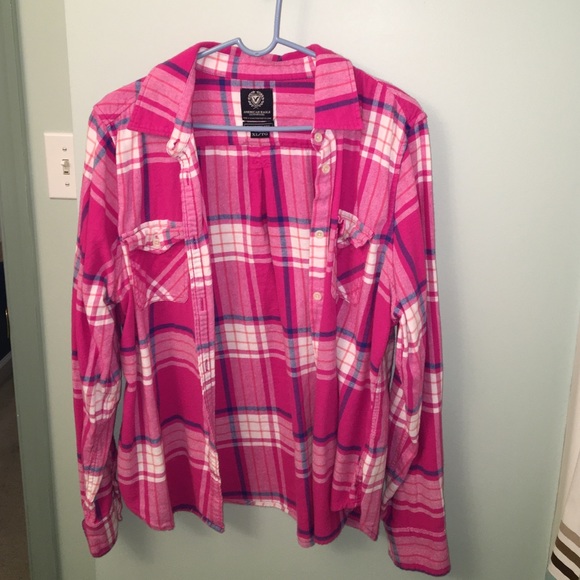 Pink American Eagle flannel - Picture 1 of 1