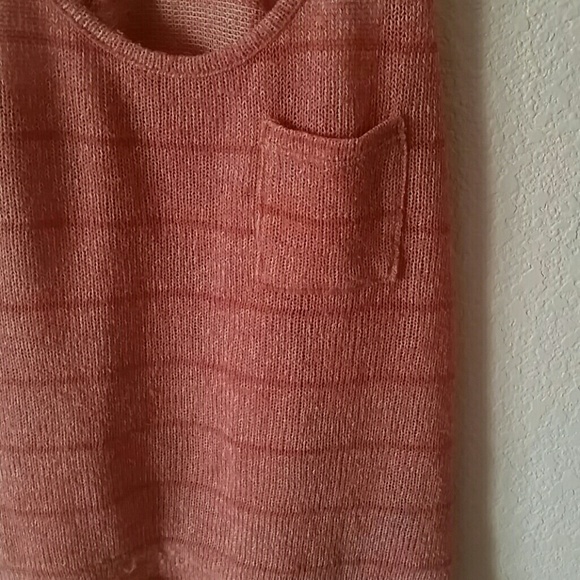 Pink Knit Racer Back Pocket Tank - Picture 4 of 4