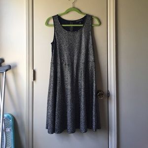 Black and gold dress