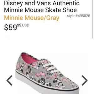 Disney Vans size 8