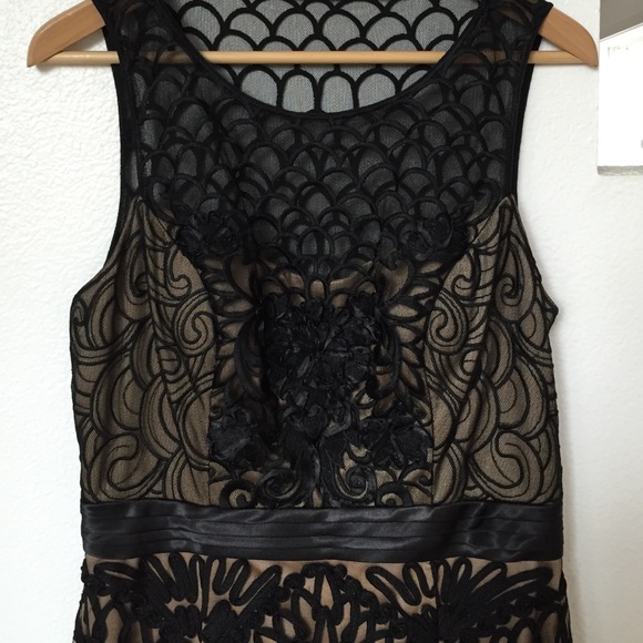 Sue Wong Black Nude BNWT Cocktail dress Sz 12 - Picture 2 of 4