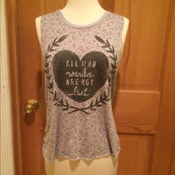All who wander are not lost Muscle tee